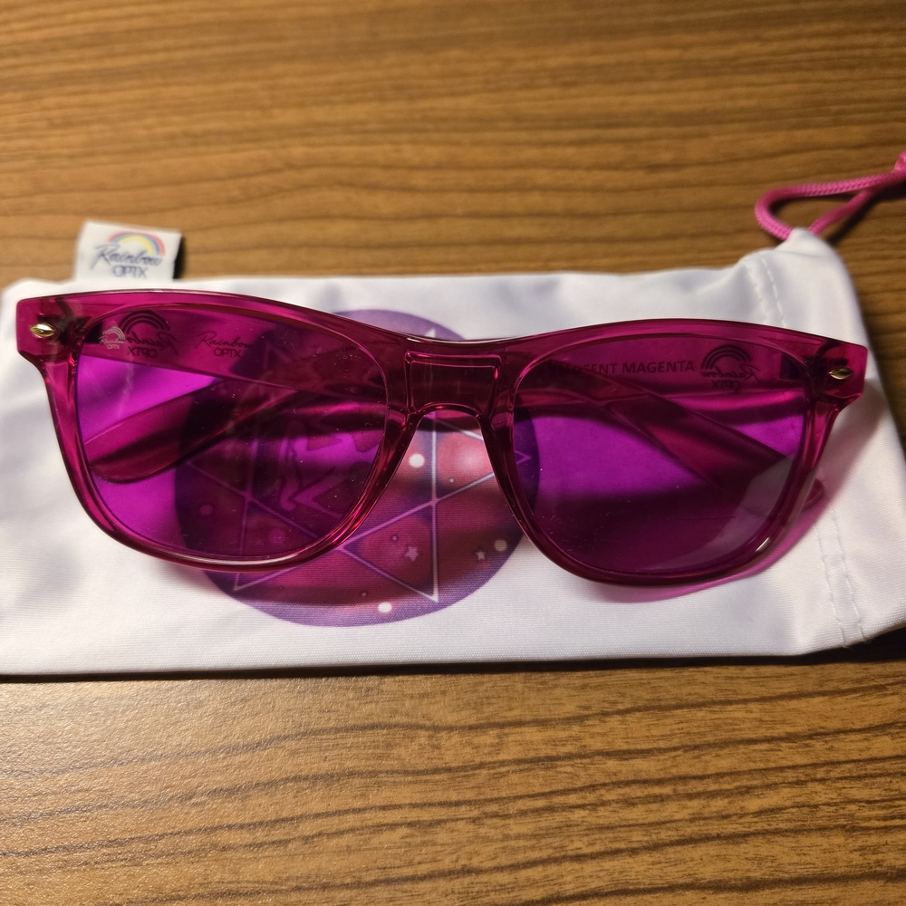 Rainbow Optx Color Therapy Glasses Magenta